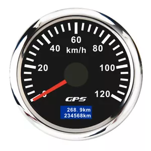 52mm Digital GPS Tacho Gauge Tacho 0-120km/h für Auto Boot Motorrad LKW - Bild 1 von 9