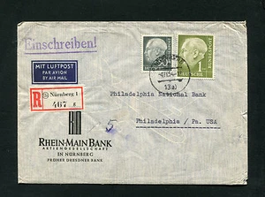 Rfa 1DM Heuss Y 50 Pfg Reko Correo Aéreo, Gerecht 1954(#2581) - Imagen 1 de 2