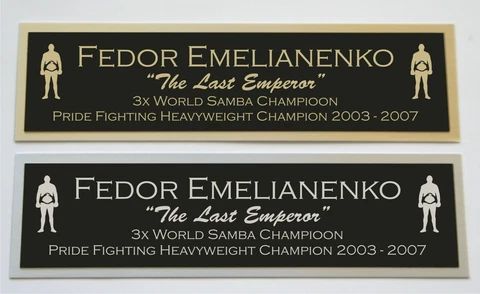 Fedor Emelianenko UFC nameplate for signed mma gloves photo display case Cover