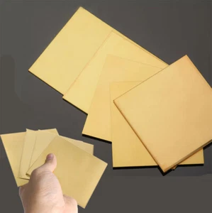 Brass Sheet Plate Guillotine Offcuts - 0.6mm To 8mm - Various Multiple Sizes - Picture 1 of 10