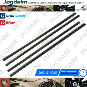New Jaguar Daimler MK2 V8 S-Type 420  Outer Door Glass Weatherstrip X4 BD20010/4 - Picture 1 of 2