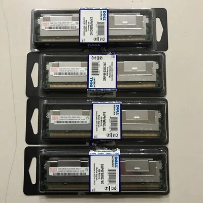 Hynix HYMP512F72BP8N3-Y5 PC2-5300F-555-11 1GB Server Memory RAM X4 - Image 1 of 4