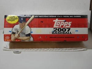 2007 Topps Baseball Complete Set Series 1 & 2 661 Cards Factory Sealed - Picture 1 of 2