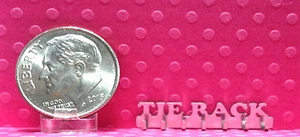 Dollhouse Miniature Tie Rack or Belt Rack-Choice of 1-1:12 Scale Stainless Steel - Picture 1 of 4