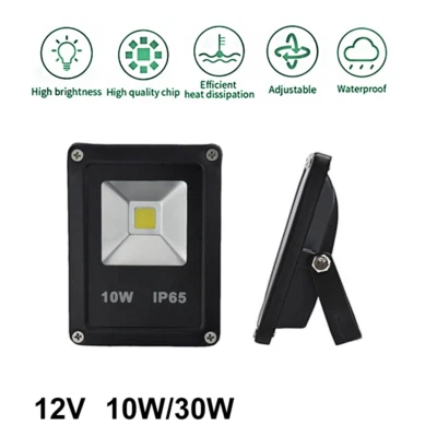 LED Fluter 12V 10W/30W Kaltweiß/Warmweiß Fest verkabelt Garten Landschaft IP65 - Bild 1 von 4