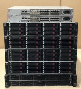 HP MSA 2040 & DL360 Gen10 8GB FC 55.2TB 56-Core 384GB Fully Redundant Server SAN - Picture 1 of 2