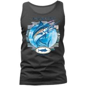 CAMISETA SIN TANQUE GRÁFICA MARLIN PESCA DE AGUA SALADA DEPORTES AL AIRE LIBRE - Imagen 1 de 11