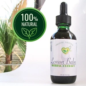 Lemon Balm Extract Non-Alcohol Liquid Herb Drops Organic Natural Aid 2 oz - Picture 1 of 17
