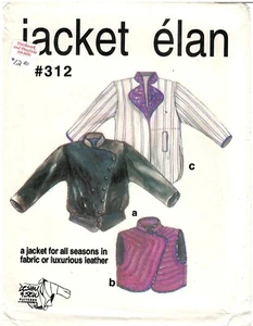 1995 Jacket Elan 313 Jacket size size XS-XL sewing pattern uncut - Picture 1 of 3