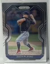 2021 Panini Prizm Cleveland Indians Baseball Card #42 Zach Plesac