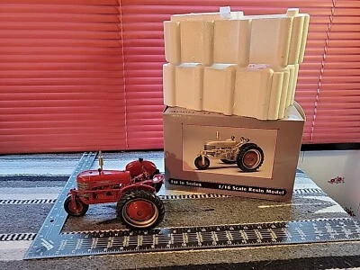 (RED) Silver King "42" 3 wheel 1/16 resin farm tractor replica by SpecCast - Image 1 of 4