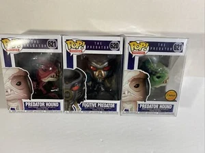 Funko Pop! The Predator Set Of 3: FUGITIVE PREDATOR #620 HOUND #621 CHASE Excl - Picture 1 of 9
