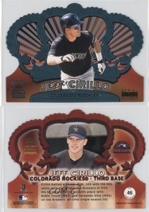2000 Pacific Crown Royale Platinum Blue /75 Jeff Cirillo #46