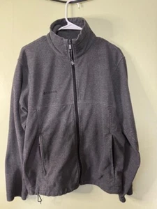 Columbia Mens Medium Polar Fleece Full Zip Up Outdoor Jacket Gray - Picture 1 of 22