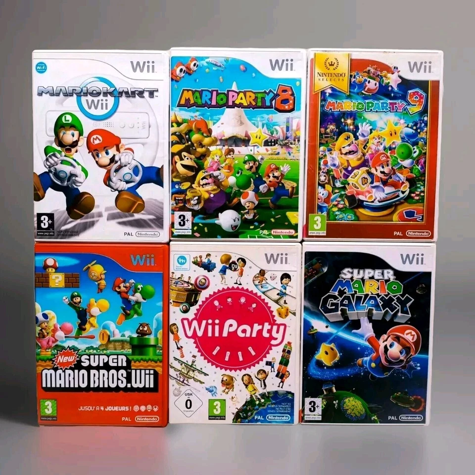 Nintendo Wii Spiele Auswahl Mario Kart  Mario Party 8 Mario Bros Wii Party  - Bild 1 von 1