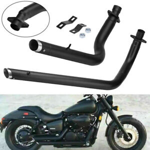 Exhaust Pipes System Shortshot Staggered For Honda Shadow VT750 VT400 Spirit ACE