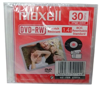 Maxell DVD-RW Brand New Sealed Disk 30 mins Single Sided Recordable DVD RW  - Image 1 of 4