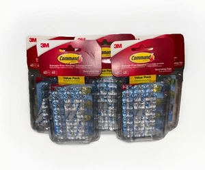 Command 3M Clear Decorating Clips Damage-Free 40 pcs 48 Strips X5 (200 total) - Picture 1 of 1