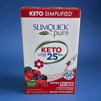 Mezcla de bebidas mixtas Slimquick Pure Extra Strength para mujer 26 paquetes EX 2027 Foto 1 de 4