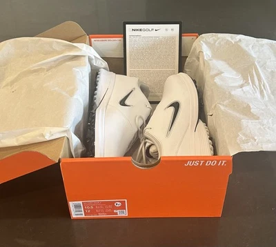 Nike Victory Tour 4 Men’s Golf Shoes White / Black Size 10.5 BRAND NEW IN BOX - Image 1 of 4