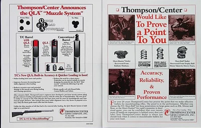 Thompson Center Arms Publicidad Efímera Años 70 Era #00015998 #00016563 81/2”x11” Foto 1 de 2