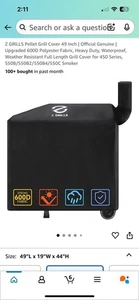 Z Grills Premium Pellet Smoker Cover 450 Series-600D Abrasion-resistant, Durable - Picture 1 of 8
