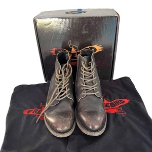 ¡NUEVO! Botas de cuero Freebird Pendleton negras envejecidas artesanales para hombre - EE. UU. 12 - Imagen 1 de 14