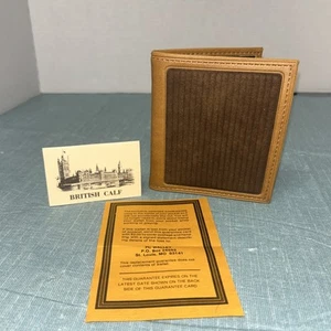 Vintage Brown Leather British Calf Wallet - Picture 1 of 7