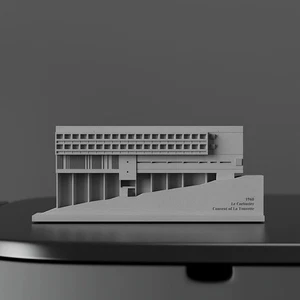 Handgefertigtes Betongebäudemodell: Kloster Architektur Ornamente Szenenmodell - Bild 1 von 8