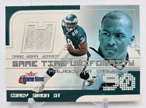 2001 Fleer Game Time COREY SIMON Game Time Uniformity Jersey Philadelphia Eagles - Picture 1 of 5