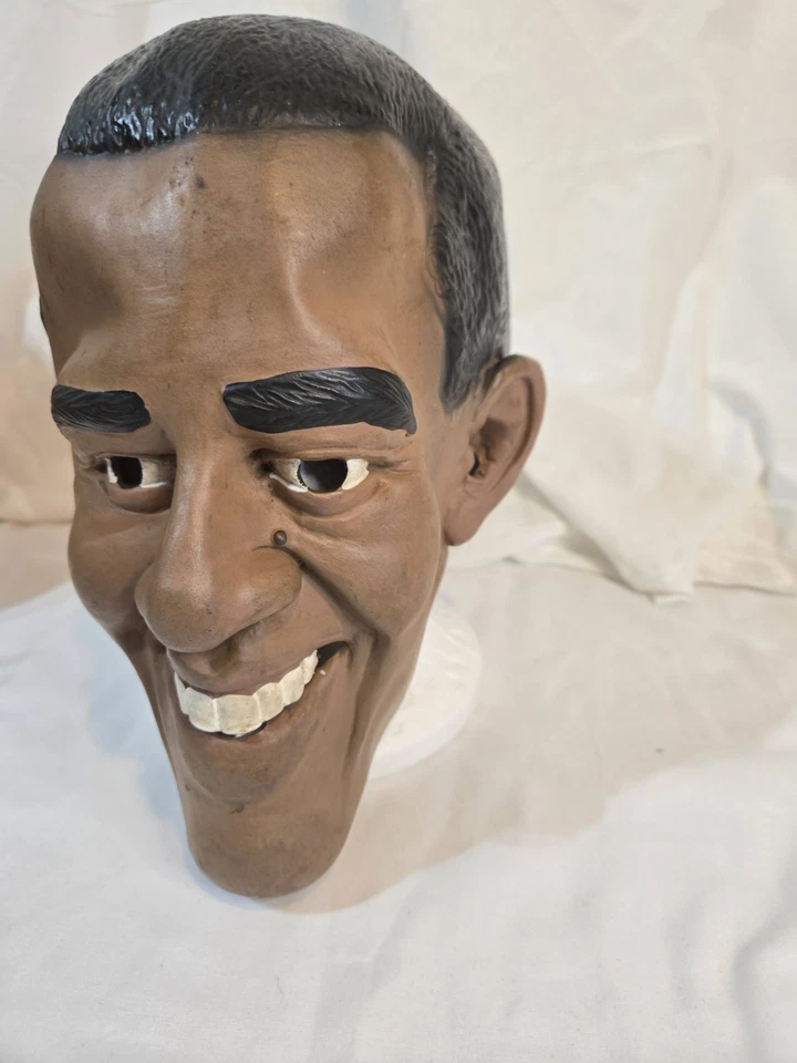 Barack Obama Presidente MASCARILLA COMPLETA Halloween Política Presidencial De Colección Foto 1 de 4