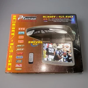 Performance Teknique ICBM-12.50 12” TFT Ceiling Mount Monitor DVD Flip-Down - Picture 1 of 5