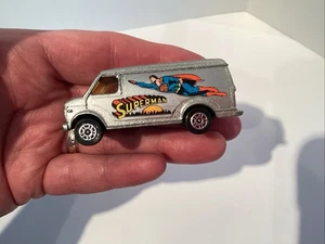 Vintage Corgi Juniors Chevrolet Van Superman Silver Super Van 1978 Gt Britain - Picture 1 of 12