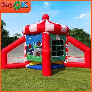 SAYOK Inflatable Carnival Game 5-in-1 with Blower Portable Fun Basketball Hoop - Picture 1 of 8