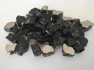 Feuerglas - Schwarz reflektierend -Feuer Glas Kaminglas Feuerkristall Feuerperle - Bild 1 von 5