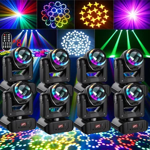 150W Moving Head Disco Light RGBW Gobo18Prism Beam Stage Spot DJ Bar Show Lights - Picture 1 of 14