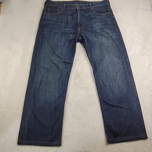 Levi's 569 Jeans Mens 38x29.5 Blue Y2K Denim Loose Straight Normcore Dark Wash - Picture 1 of 8