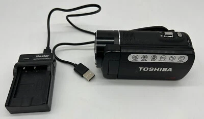 Toshiba Camileo X416 Digital Camcorder w Battery and Charger - Image 1 of 4