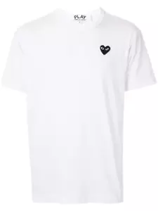 CAMISETA COMME DES GARCONS CDG PLAY NEGRA OJO CORAZÓN LOGO BLANCA TALLA XL - Imagen 1 de 9