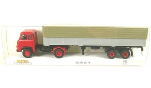 Scania LB 76 Flatbed/Box Semi-Trailer (Red/Grey) - Picture 1 of 1