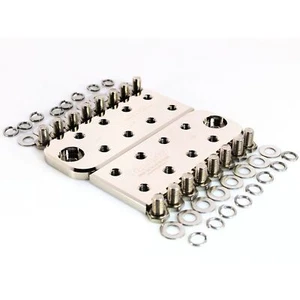 Big Jeff Audio Pair of 8 Spot Lug Style Aluminum Bolt Down Battery Terminals - Picture 1 of 4