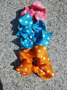 Beautiful Cheer Girl Bows  Set Of 5  - Picture 1 of 3