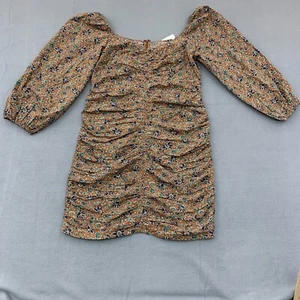 Veronica Beard Size 12 Nadi Mini Dress Puff Sleeve Ruched Floral Print - Picture 1 of 21