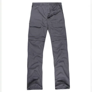 Men Cargo Pants Quick Dry Detachable Bottom Trekking Camp Fishing Outdoor Casual - Picture 1 of 10