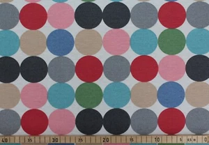 Stoff Baumwolle beschichtet, Aitana, Hopper, Punkte, Multicolor, 140 cm - Bild 1 von 5