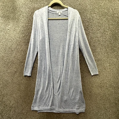 Cárdigan Suéter Coldwater Creek Mujer Mediano Pequeño Azul Frente Abierto Ligero Foto 1 de 4