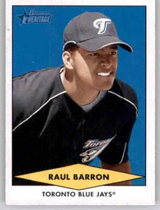 2007 Heritage Bowman Prospects Raul Barron Rookie RC Insert MLB Blue Jays #61 - Picture 1 of 2