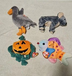 4 Ty Beanie Babys mit Etikett - Bild 1 von 1