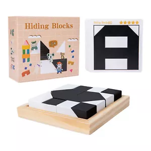 Educational Building Block Puzzle Stem Toy Wooden Game for Toddlers - Picture 1 of 9