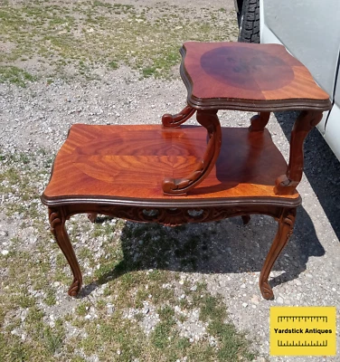 Mesa auxiliar escalonada chapa de caoba/palo de rosa (SET62) Foto 1 de 4